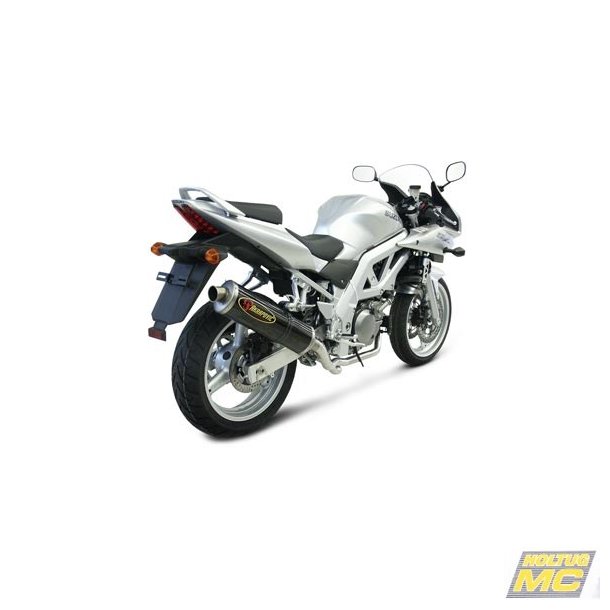 Akrapovic Suzuki SV650 03-09 Racing Line 2/1 oval lyddmper i carbon