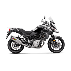 Akrapovic Suzuki DL650 V-Strom 17-> Slip-On Line (3/4 system) hexagonal lyddmper i titanium