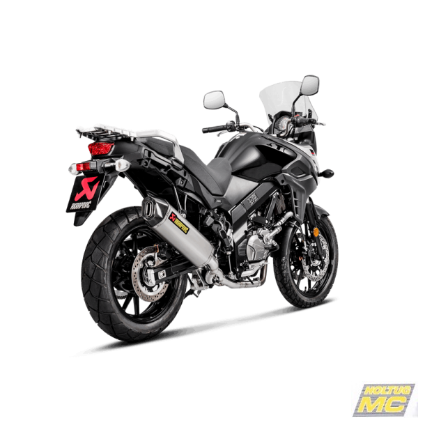 Akrapovic Suzuki DL650 V-Strom 17-> Slip-On Line (3/4 system) hexagonal lyddmper i titanium
