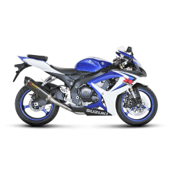 Akrapovic Suzuki GSX-R600 06-07 Slip-On Line hexagonal lyddmper i carbon (EC godkendt)