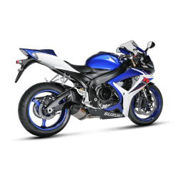 Akrapovic Suzuki GSX-R600 06-07 Slip-On Line hexagonal lyddmper i carbon (kort)