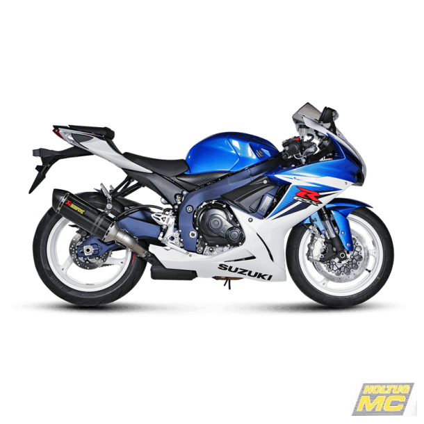 Akrapovic Suzuki GSX-R600 11-17 Slip-On Line hexagonal lyddmper i carbon (EC godkendt)