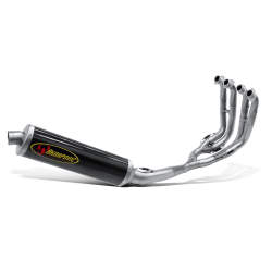 Akrapovic Suzuki GSX-R750 04-05 Racing Line 4/2/1 oval lyddmper i titanium forrr i rustfri