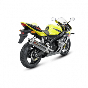 Akrapovic Suzuki GSX-R750 04-05 Racing Line 4/2/1 oval lyddmper i titanium forrr i rustfri