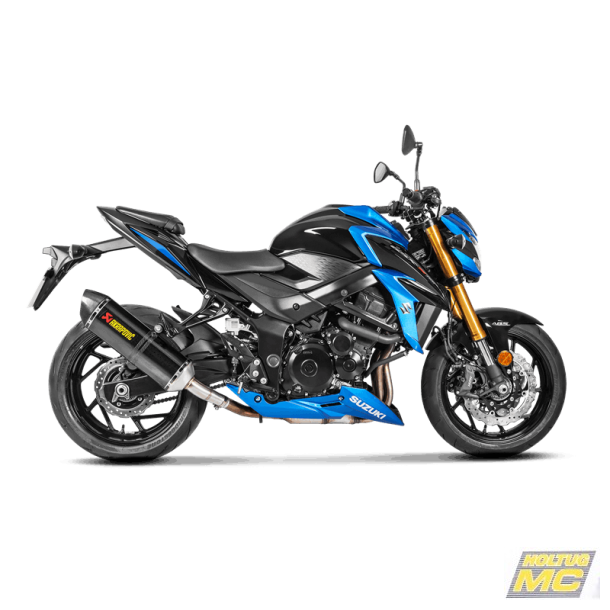 Akrapovic Suzuki GSX-S750 17-20 Slip-On Line hexagonal lyddmper i carbon (ECE godkendt)
