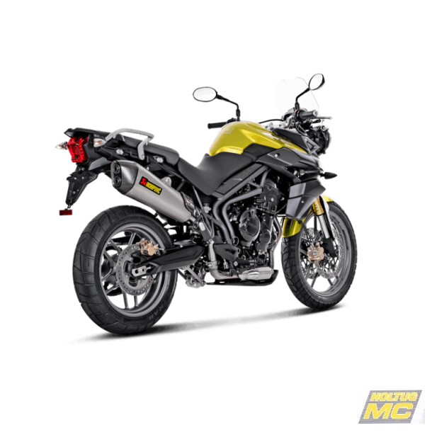 Akrapovic Triumph Tiger 800XR 11-16 Slip-on Line hexagonal lyddmper i titanium (EC godkendt)