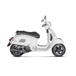Akrapovic Vespa GTS 125ie Super 17-20 Slip-On Line hexagonal lydd rustfri/sort (ECE godkendt)