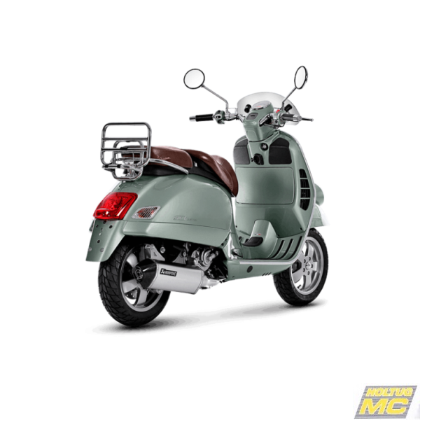 Akrapovic Vespa GTS 250 05-13 Slip-On Line hexagonal lyddmper i rustfri (ECE godkendt)