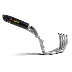 Akrapovic Yamaha YZF-R1 09-14 Evolution Line KIT 4/2/1/2 hexagonale lyddmpere i carbon