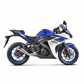 Akrapovic Yamaha YZF-R3 15-20 Racing Line 2/1 GP-type lyddmper i rustfri 