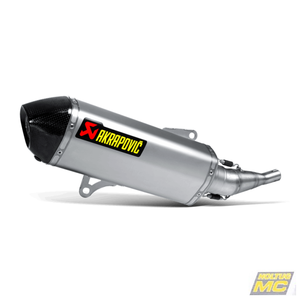 Akrapovic Yamaha X-City 250 07-16 Slip-On Line hexagonal lyddmper i rustfri (EC godkendt)