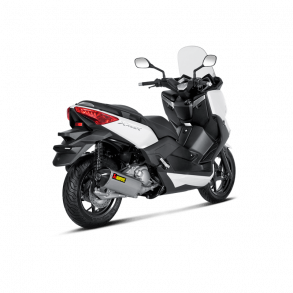 Akrapovic Yamaha X-Max 250 07-16 Slip-On Line med hexagonal lyddmper i rustfri (EC-godkendt)