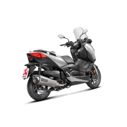 Akrapovic Yamaha X-Max 400 18-20 Slip-On Line med hexagonal lyddmper i rustfri (ECE godkendt)