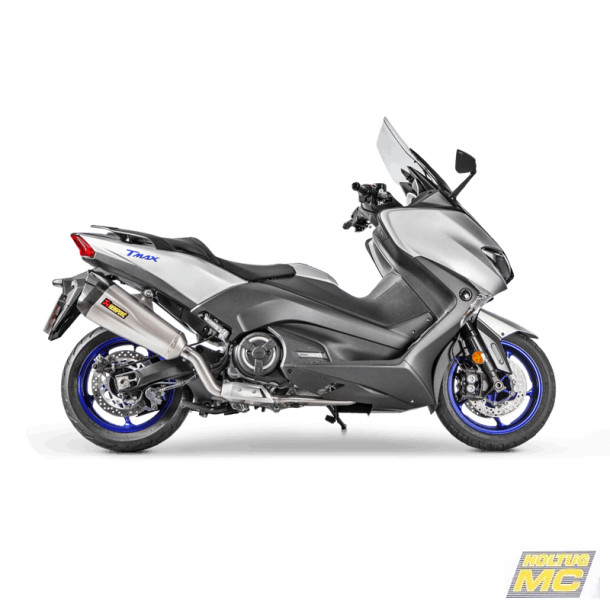 Akrapovic Yamaha T-Max 500 17-19 Racing Line 1/1 hexagonal lyddmper i titanium (ECE godkendt)