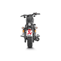 Akrapovic Yamaha XV950/R/Racer 17-20 Slip-On Line rund lyddmper i rustfri/sort (ECE godkendt)