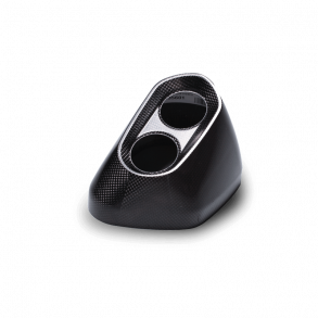 Akrapovic BMW R1200GS 13-18 endekappe i carbon til OEM slip-on system (solgt via BMW)