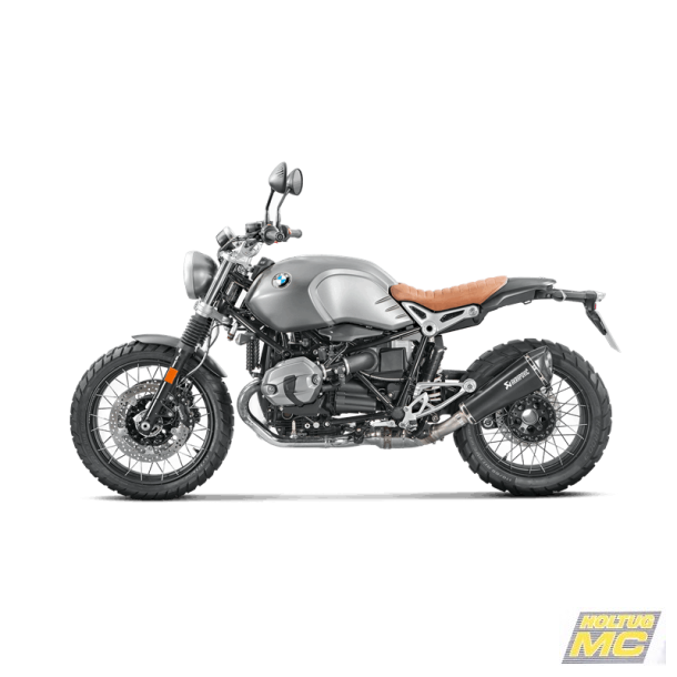 Akrapovic BMW R NineT Racer 17-> Slip-On Line lyddmper i titanium/sort (ECE-godkendt)