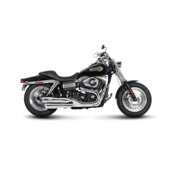 Akrapovic Harley-Davidson Dyna FXDF Fat Bob 2008-14 Slip-On Line (Chrome)