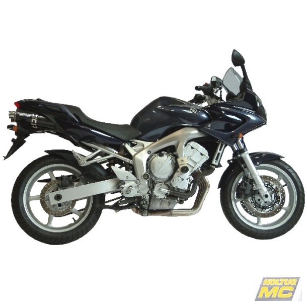 Micron Yamaha FZ6 04->, slip-on med to lyddmpere  i carbon