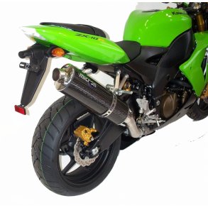 Micron Kawasaki ZX-10R 04-05, slip-on med oval lyddmper i titanium