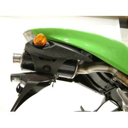 Micron Kawasaki ZX-6R 05-06, slip-on med oval lyddmper i titanium