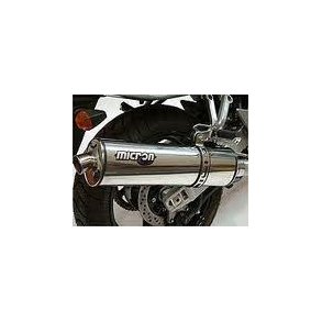 Micron Suzuki GSF1200 96-06, slip-on system med oval lyddmper i rustfri