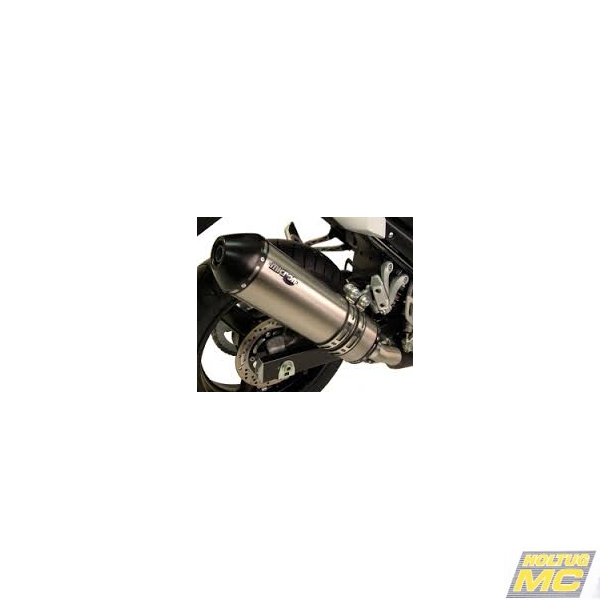 Micron Suzuki GSF650 07->, slip-on system med oval lyddmper i titanium