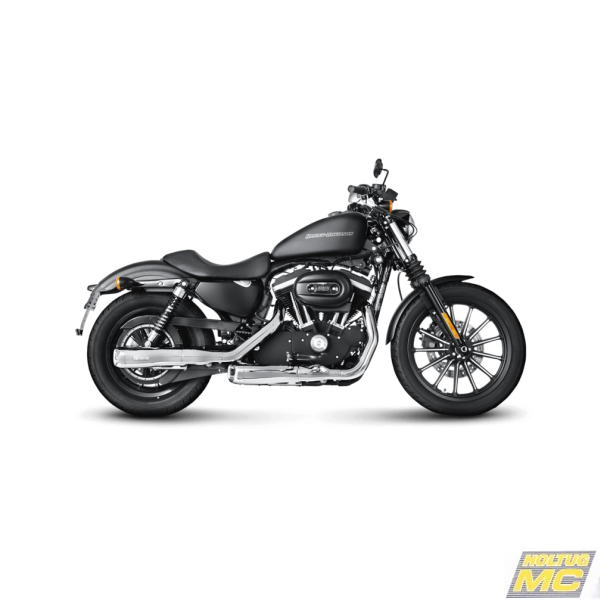 Akrapovic Harley-Davidson Sportster XL 1200N Nightster 2007-12 Slip-On Line (Chrome)