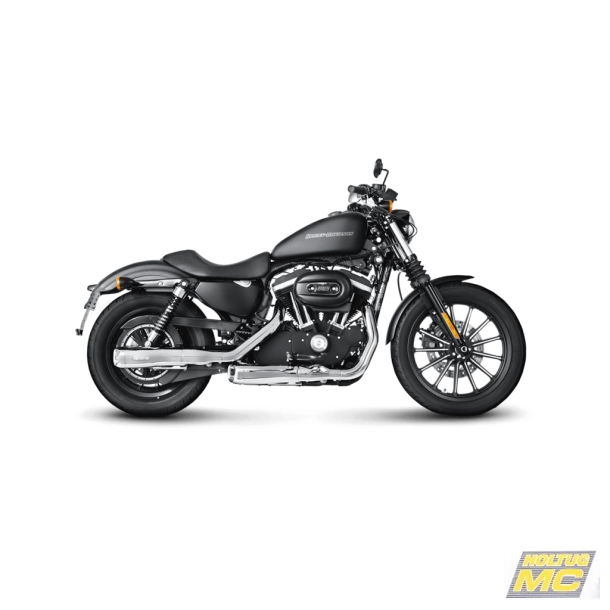 Akrapovic Harley-Davidson Sportster XL 1200N Nighster 2007-12 Slip-On Line (Chrome)