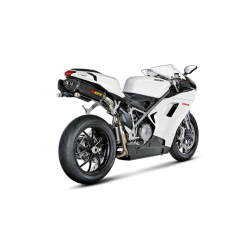 Akrapovic Ducati 848 08-10 Slip-On Line hexagonale lyddmpere i carbon