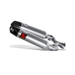 Akrapovic Aprilia SHIVER 750/GT 08-09 Slip-On Line ovale lyddmpere i titanium (EC godkendt)