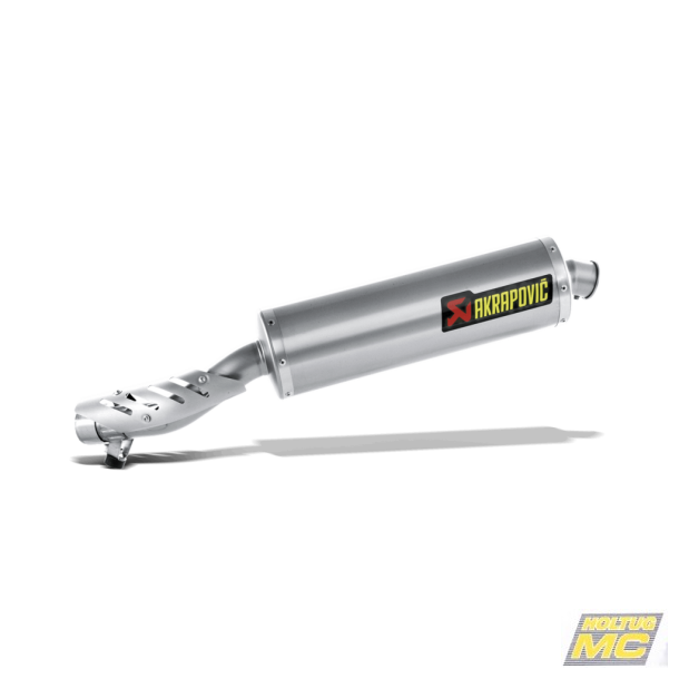 Akrapovic BMW R1200GS Adventure 04-09 Slip-On Line oval lyddmper i titanium (EC godkendt)
