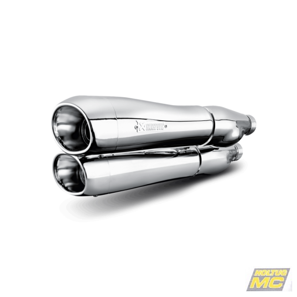 Akrapovic Harley-Davidson Dyna FXDF Fat Bob 2008-14 Slip-On Line (Chrome)