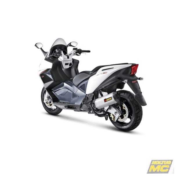 Akrapovic Aprilia SRV 850 12-16 Slip-On Line med hexagonal lyddmper i rustfri (EC godkendt)