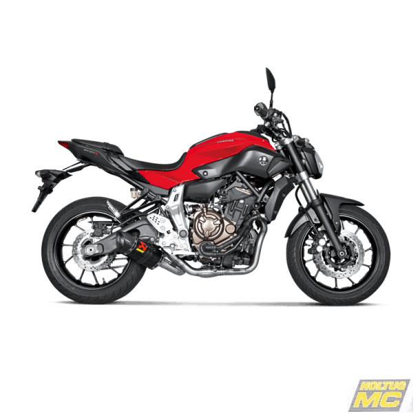 Akrapovic Yamaha MT-07 14-20 Racing Line 2/1 hexagonal lyddmper i carbon
