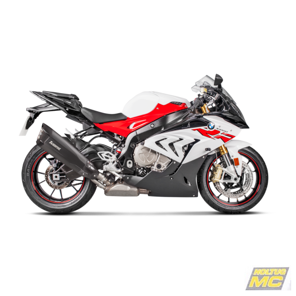 Akrapovic BMW S1000RR 17-18 Slip-On Line hexagonal lyddmper i titanium/sort (ECE godkendt)