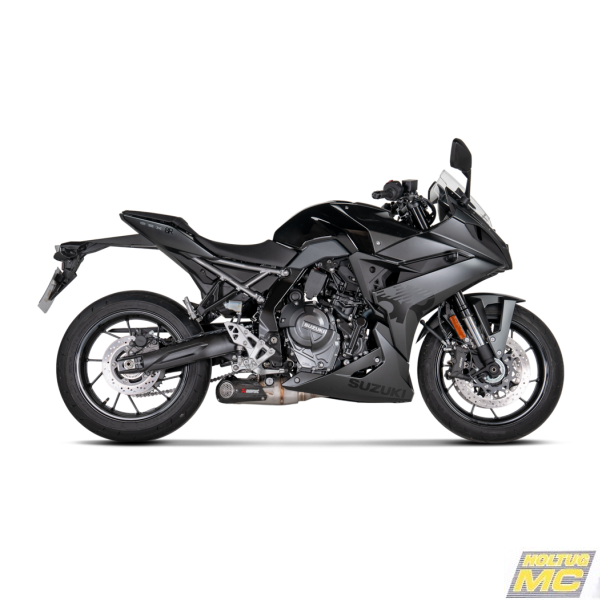 Akrapovic Suzuki GSX-8R 23-> Racing Line 2/1 med underliggende lyddmper i rustfri (ECE-godkendt)