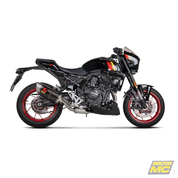 Akrapovic Suzuki GSX-8T / 8TT 25-> Racing Line 2/1 med hexagonal  lyddmper i carbon