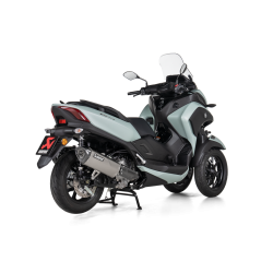 Akrapovic Yamaha Tricity 25-> Slip-on Line oval lyddmper i rustfri/carbon (ECE godkendt)