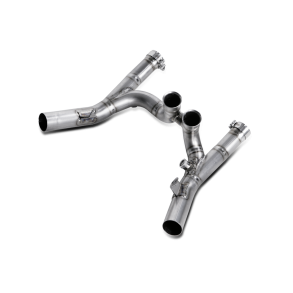 Akrapovic Yamaha VMAX 09-16 mellemr�r/collector i titanium til afmontering af katalysator