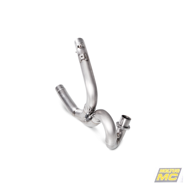 Akrapovic Ducati Scrambler Icon 15-20 forr�r i titanium til brug i kombination med slip-on system