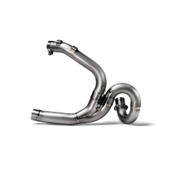 Akrapovic Ducati Scrambler 800 21-22 forrr i titanium til brug med Slip-On Line