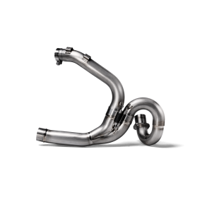 Akrapovic Ducati Scrambler 800 21-22 forrr i titanium til brug med Slip-On Line