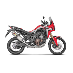 Akrapovic Honda CRF1000L A. T. 16-19 2/1 forr�r i rustfri - til brug med slip-on system