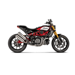 Akrapovic Indian FTR1200/S 19-20 2/1 forrr i titanium - til brug med slip-on system