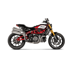 Akrapovic Indian FTR1200/S 19-20 2/1 forrr i titanium - til brug med slip-on system