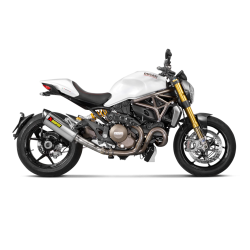 Akrapovic Ducati Monster 1200/1200S 14-16 mellemr�r i titanium uden katalysator