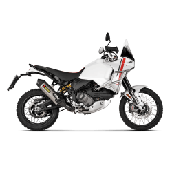 Akrapovic Ducati DesertX 22-> mellemrr/collector i rustfri