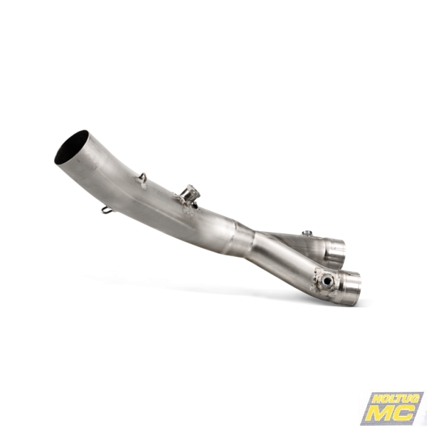 Akrapovic Yamaha YZF-R1 15-> mellemr�r i titanium, trackday lydd�mper/std. forr�r