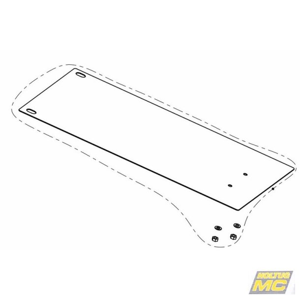 Akrapovic Aprilia SHIVER 750/GT 08-16 bundplade for motor